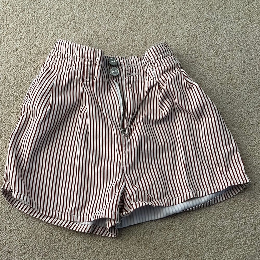 striped shorts